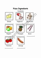 Image result for Pizza Ingredients Printable