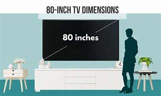 Image result for 80 Inch Screen Dimensions