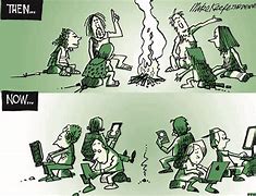 Image result for Family Life with Modern Communication Technology Cartoon