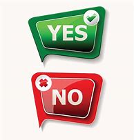 Image result for Yes No Vector