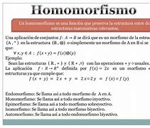 Image result for homomorfismo