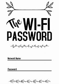 Image result for Wifi Password Poster Template