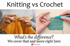 Image result for Which Is Easier to Learn Crochet or Knitting