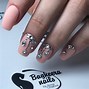 Image result for Matte Nails with Rhinestones