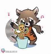Image result for Baby Groot and Rocket