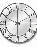 Image result for Mirror Silver Wall Clock