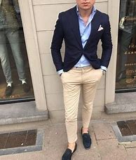 Image result for Blazer Chinos Summer Outfit