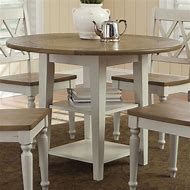 Image result for Spacious Half Drop Leaf Round Dining Table