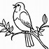 Image result for Bird Clip Art Line