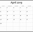 Image result for April 2019 Calendar Template