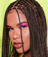Image result for Knotless Micro Braids with Human Hair