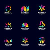 Image result for Geometric Rainbow Logos
