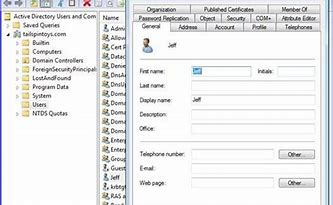 Image result for Active Directory User Properties