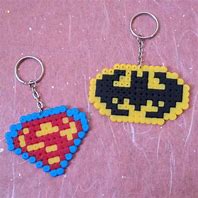 Image result for Batman Pony Beads Keychain