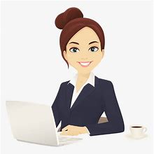 Image result for Cartoon Female Office Worker