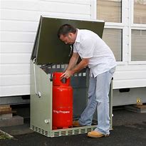 Image result for Gas Storage Outside of Garage