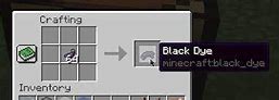 Image result for Black Dye Minecraft Recipe
