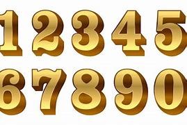 Image result for Metal Numbers Colorful