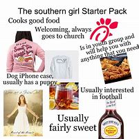 Image result for Country Girl Starter Pack Meme