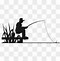 Image result for Silhouette of Fishing