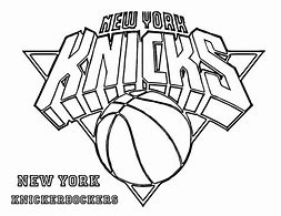 Image result for New York Knicks Coloring Pages