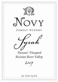 Image result for Novy Family Syrah Unti