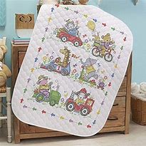 Image result for herrschners counted cross stitch baby quilt