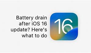 Image result for iOS Battery Drain