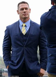 Image result for John Cena in|Report Suit