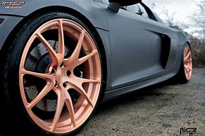 Image result for Rose Gold Rims White Car