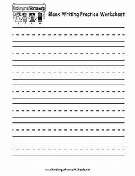 Image result for Kindergarten Blank Writing Worksheets