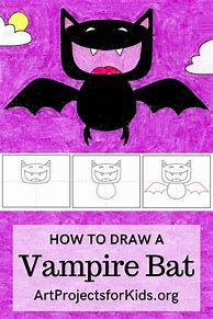 Image result for Simple Cute Bat Drawing