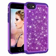 Image result for Purple Glitter Case iPhone SE