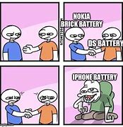 Image result for iPhone vs Android Battery Memes
