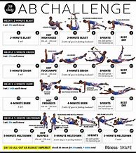 Image result for Beginners 30 AB Challege Charts Printable Free
