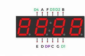 Image result for 4 Digit 7-Segment Pinout