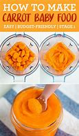 Image result for Carrot Baby Food