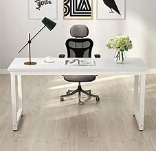 Image result for Tribesigns Computer Desk 63 White