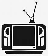 Image result for Black and White TV with Rabbit Ears