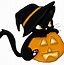 Image result for Vintage Halloween Cat Clip Art