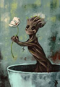 Image result for Flower in Groot Headndrawing