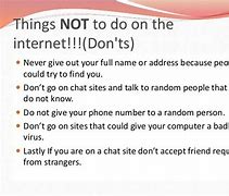 Image result for Things We Should Not Do On Internet