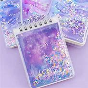 Image result for Galaxy Glitter Notebook
