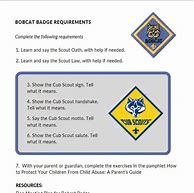 Image result for Bobcat Rank Requirements.pdf