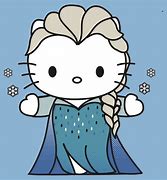 Image result for Hello Kitty Christmas Elsa