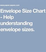 Image result for Printable Envelope Size Chart