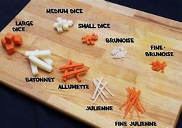 Image result for Knife Skills Vegetable Cuts
