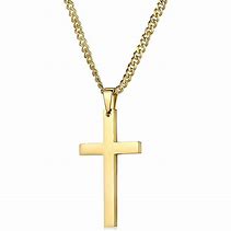Image result for Big 24K Gold Chain Cross