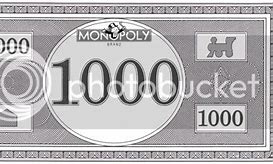 Image result for $1000 Monopoly Bill