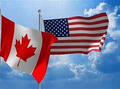 Image result for Canada USA Flag
